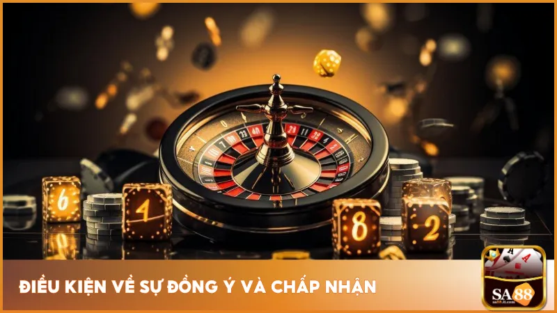 Xác nhận đồng ý với các điều khoản, chính sách bảo mật và quy định là bước cần thiết trước khi hoàn tất đăng ký Sa88.