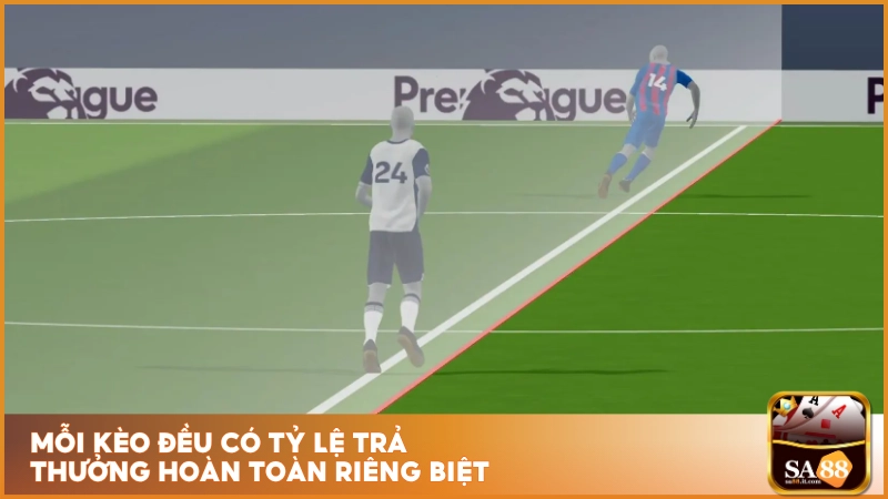 Mỗi kèo đều có tỷ lệ trả thưởng hoàn toàn riêng biệt